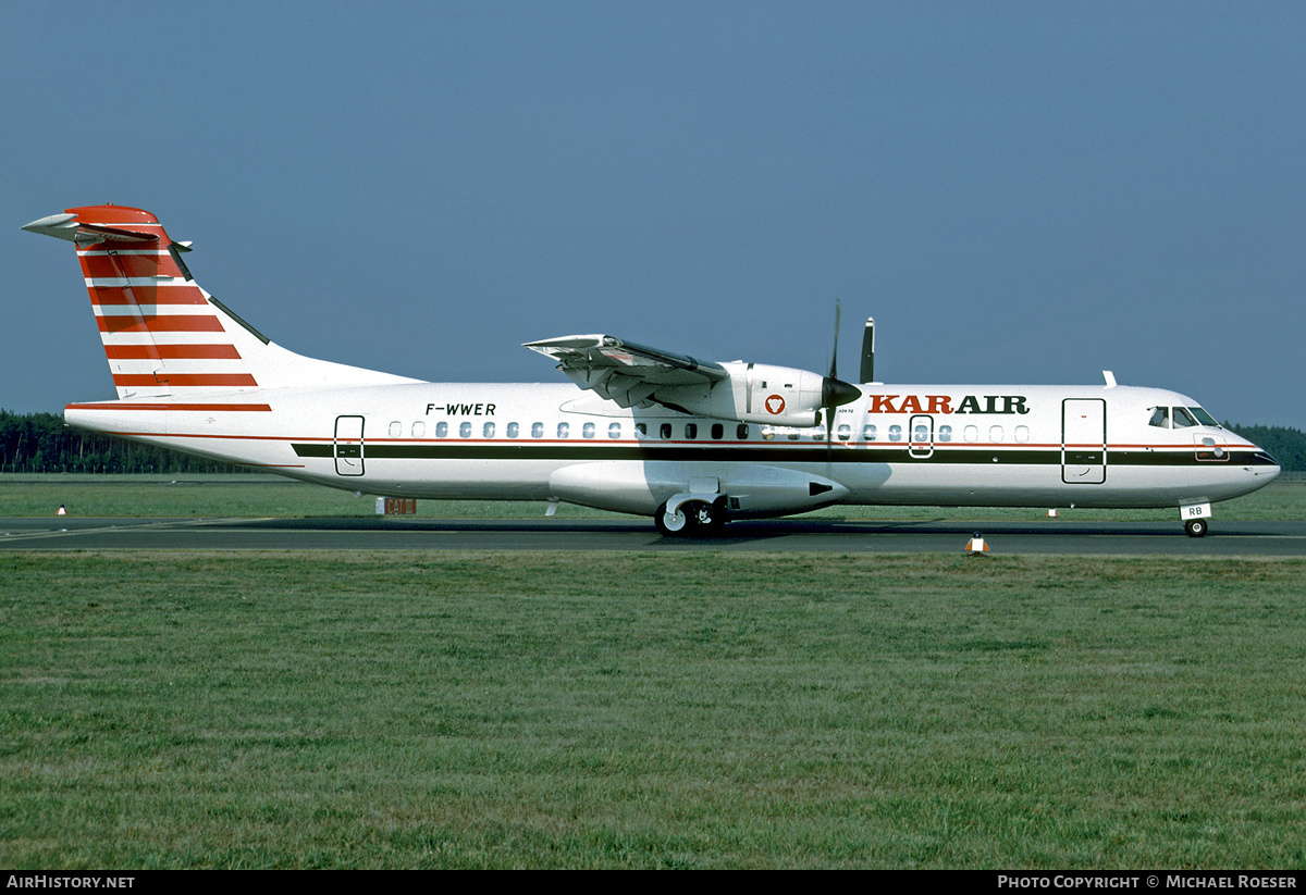 Aircraft Photo of F-WWER | ATR ATR-72-201 | Kar-Air | AirHistory.net #439641