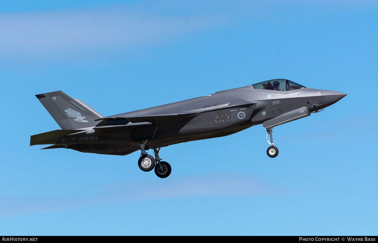 Aircraft Photo of A35-019 | Lockheed Martin F-35A Lightning II | Australia - Air Force | AirHistory.net #439776