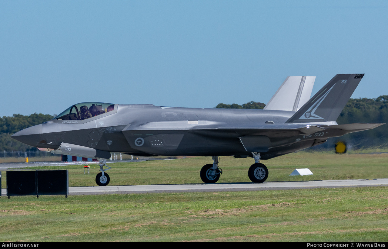 Aircraft Photo of A35-033 | Lockheed Martin F-35A Lightning II | Australia - Air Force | AirHistory.net #439799