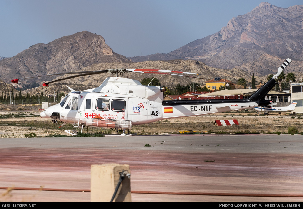 Aircraft Photo of EC-NTF | Bell 412SP | Generalitat Valenciana | AirHistory.net #439891