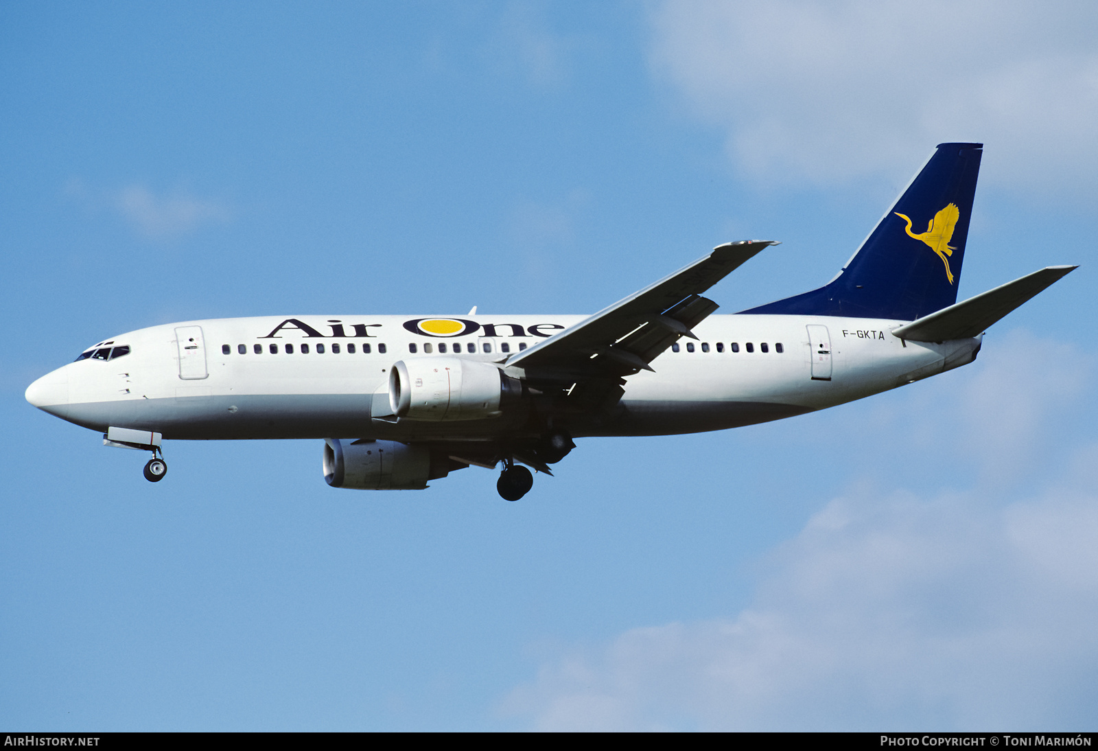 Aircraft Photo of F-GKTA | Boeing 737-3M8 | Air One | AirHistory.net #439925