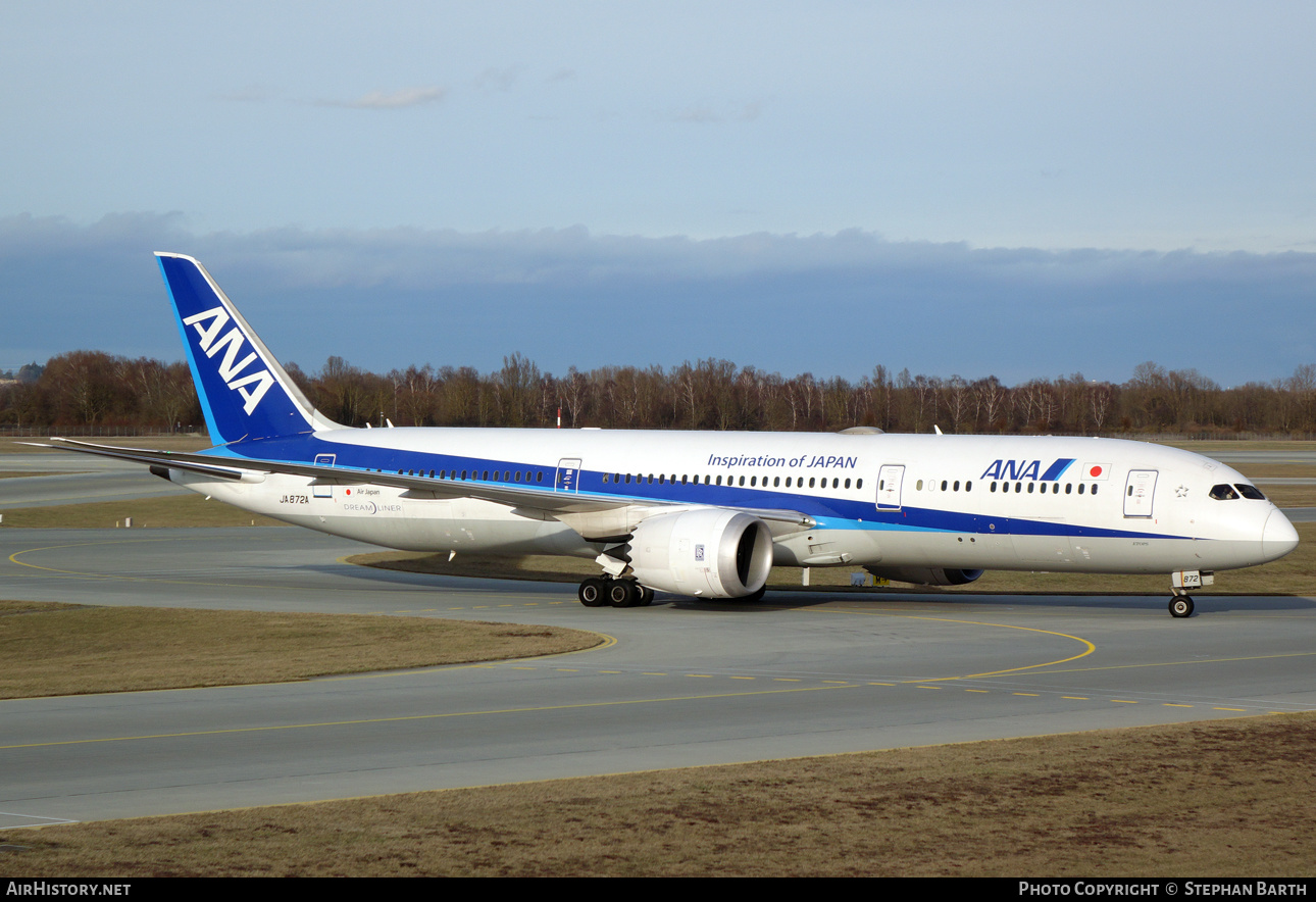 Aircraft Photo of JA872A | Boeing 787-9 Dreamliner | All Nippon Airways - ANA | AirHistory.net #440041