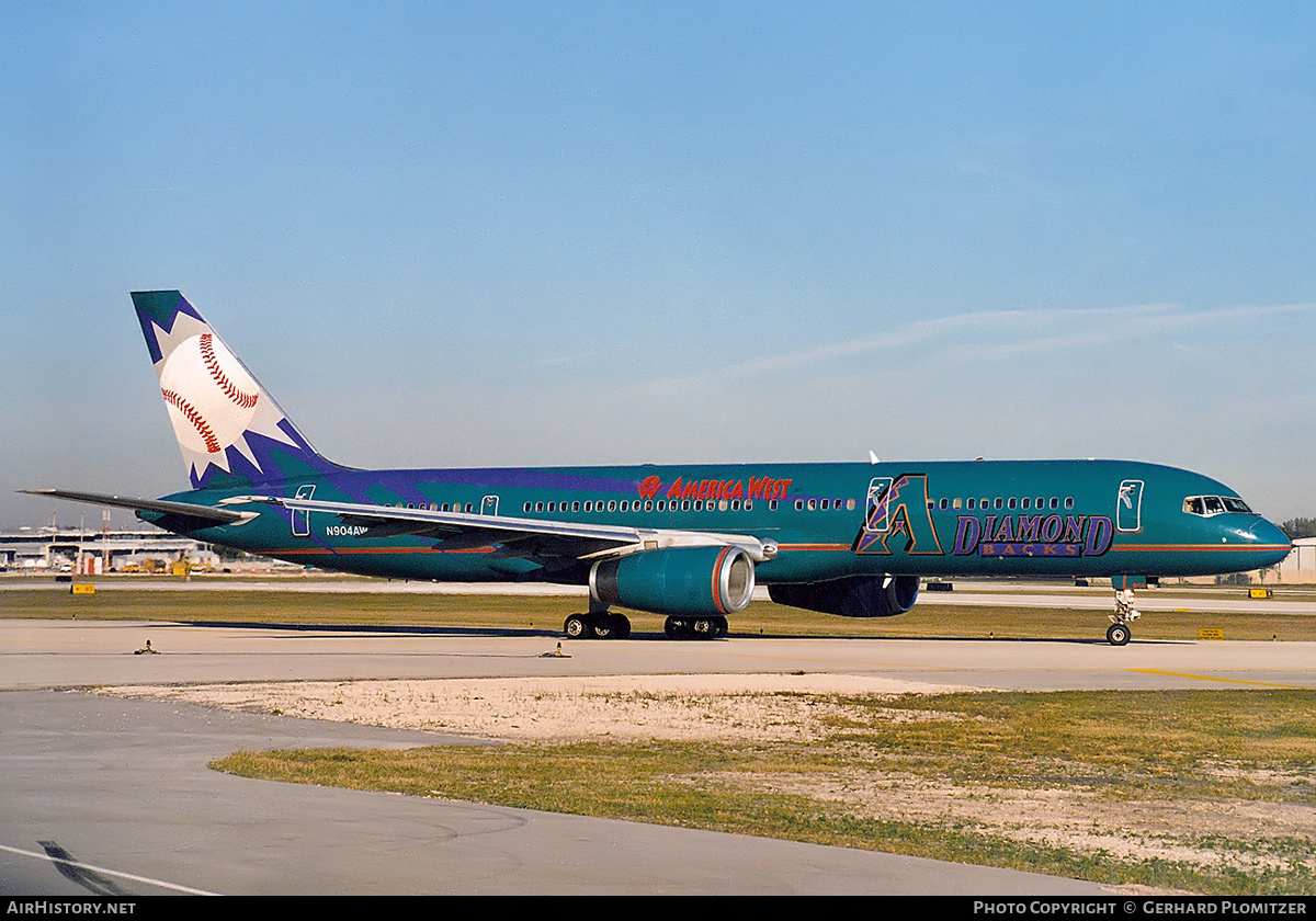 Aircraft Photo of N904AW | Boeing 757-2S7 | America West Airlines | AirHistory.net #440098