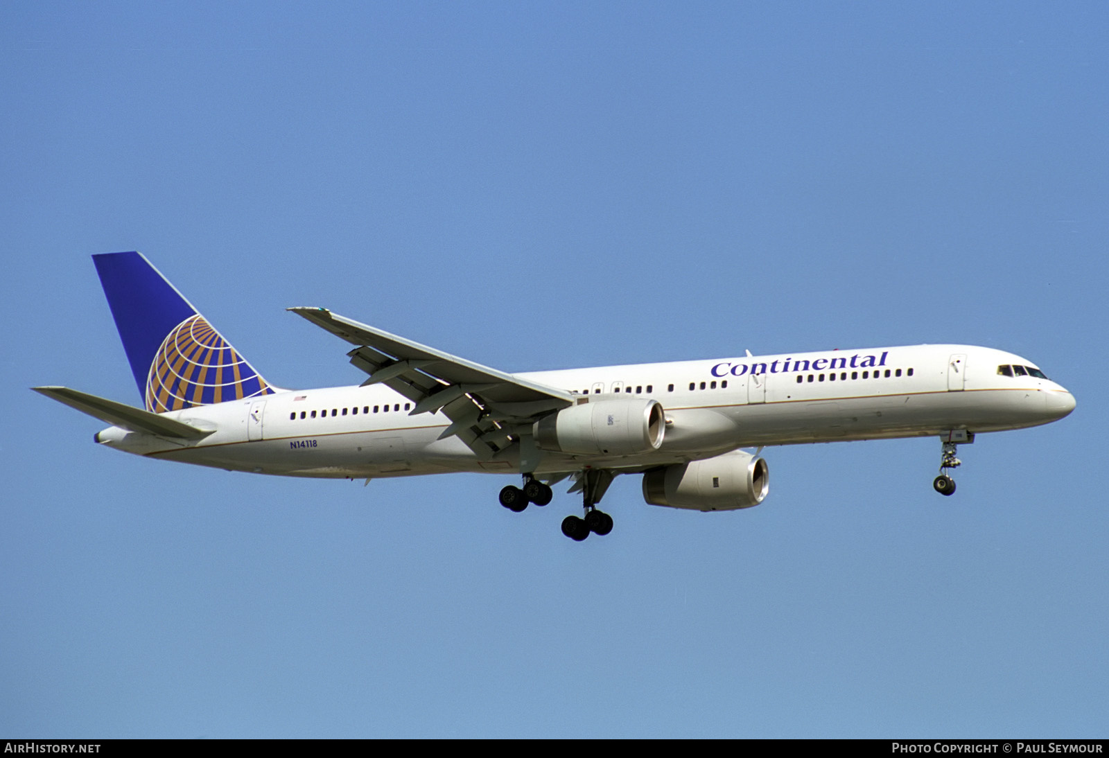 Aircraft Photo of N14118 | Boeing 757-224 | Continental Airlines | AirHistory.net #440147