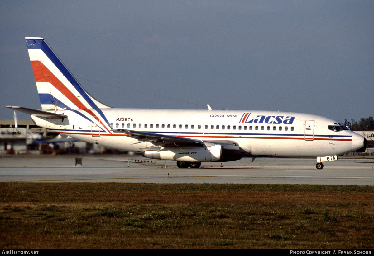 Aircraft Photo of N238TA | Boeing 737-242/Adv | LACSA - Líneas Aéreas de Costa Rica | AirHistory.net #440150