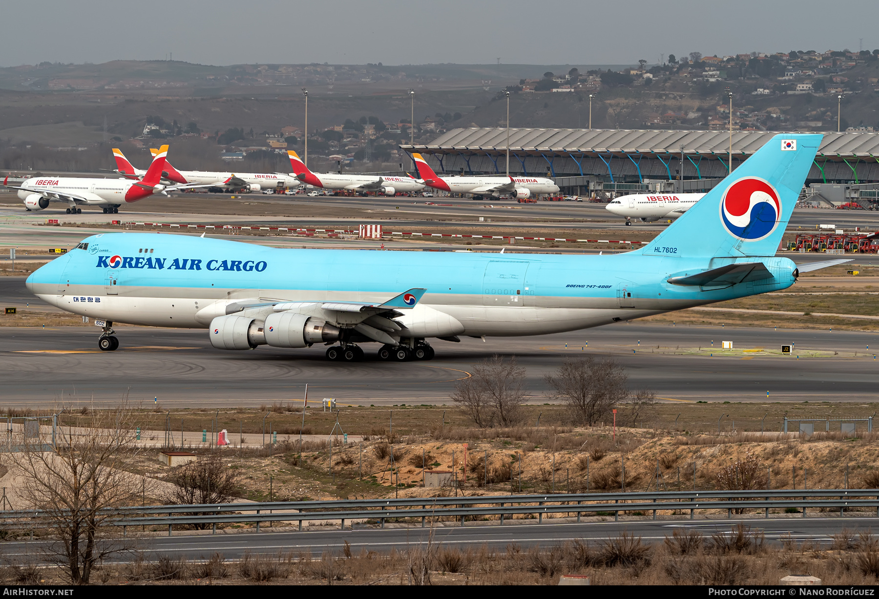 Aircraft Photo of HL7602 | Boeing 747-4B5F/ER/SCD | Korean Air Cargo | AirHistory.net #440269