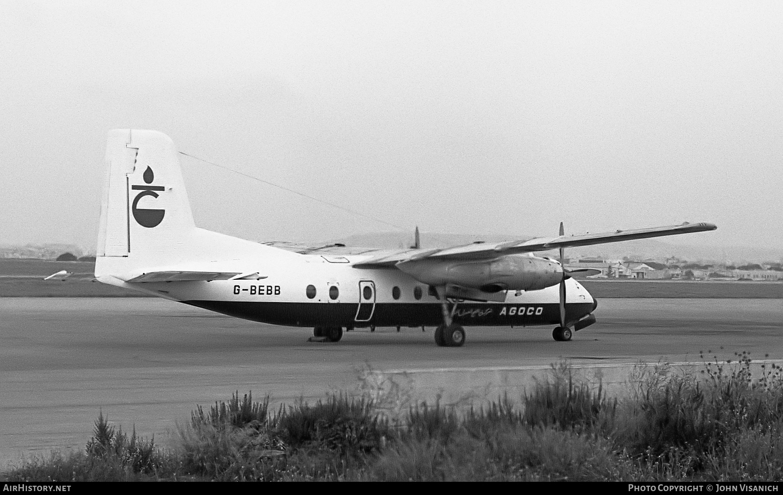 Aircraft Photo of G-BEBB | Handley Page HPR-7 Herald 214 | AGOCO - Arabian Gulf Oil Company | AirHistory.net #440348