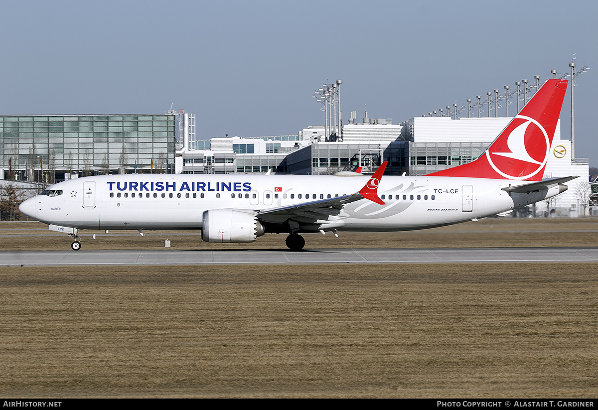 Aircraft Photo of TC-LCE | Boeing 737-8 Max 8 | Turkish Airlines | AirHistory.net #440366