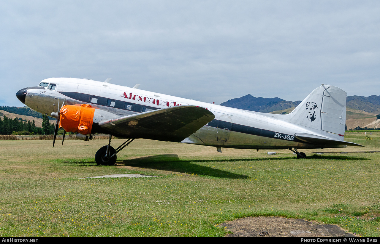 Aircraft Photo of ZK-JGB | Douglas DC-3(C) | Airscapade DC-3 | AirHistory.net #440376