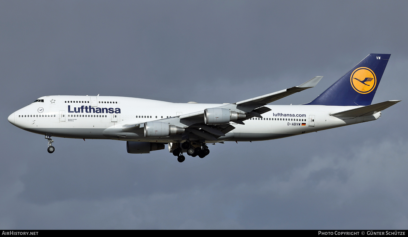 Aircraft Photo of D-ABVW | Boeing 747-430 | Lufthansa | AirHistory.net #440377