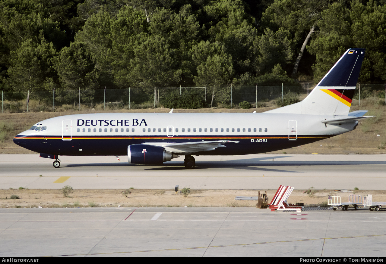 Aircraft Photo of D-ADBI | Boeing 737-3L9 | Deutsche BA | AirHistory.net #440411
