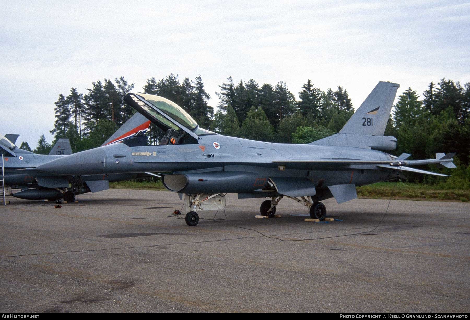 Aircraft Photo of 281 | General Dynamics F-16A Fighting Falcon | Norway - Air Force | AirHistory.net #440445