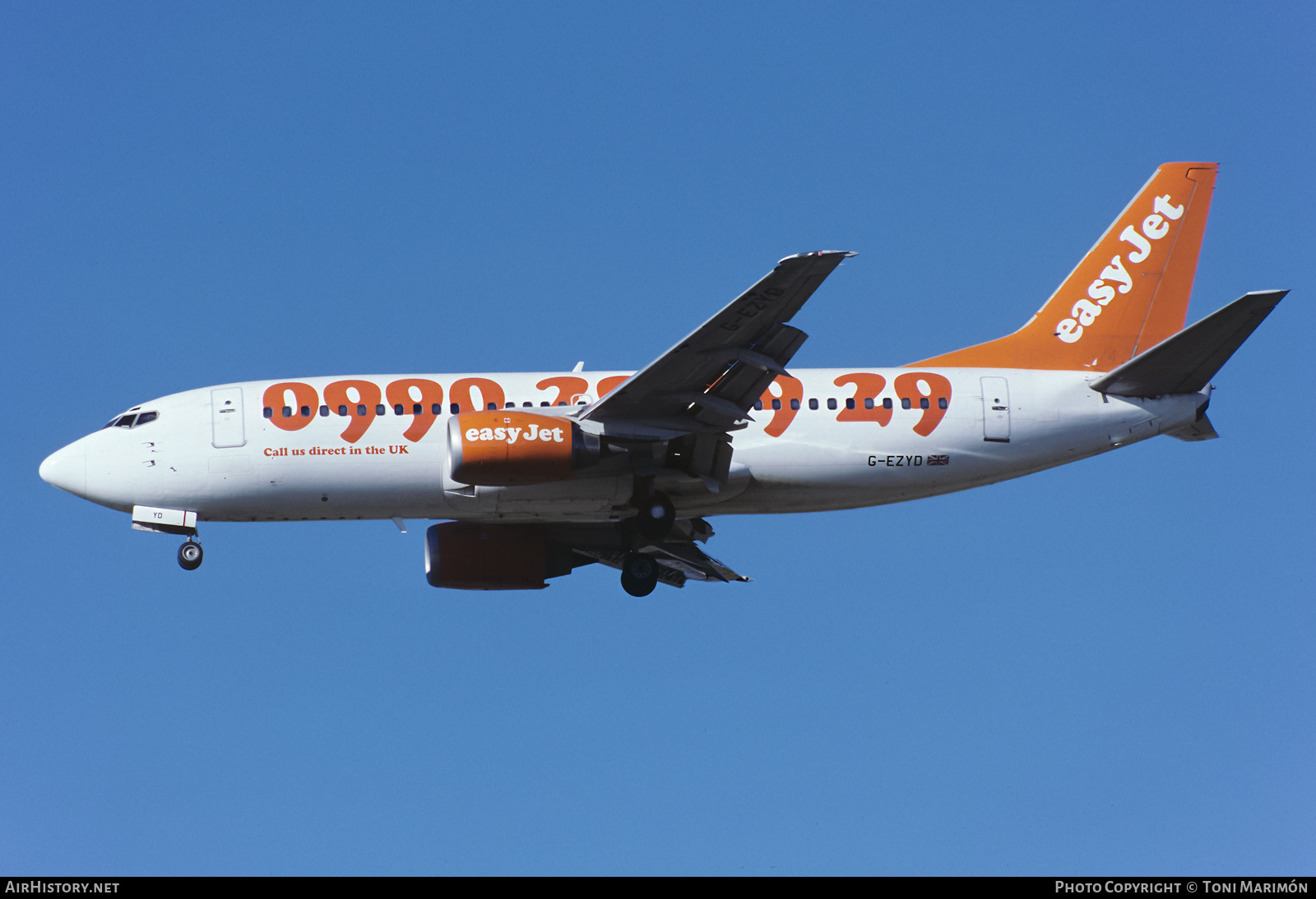 Aircraft Photo of G-EZYD | Boeing 737-3M8 | EasyJet | AirHistory.net #440462