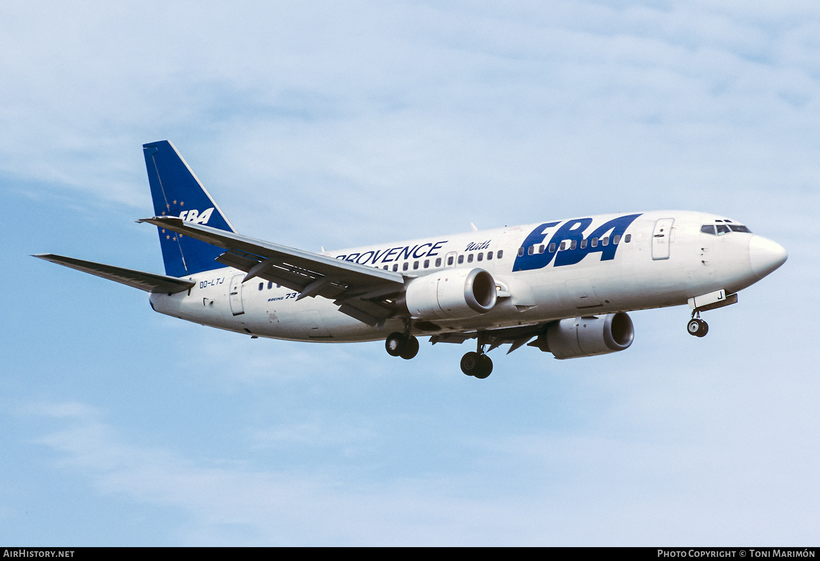 Aircraft Photo of OO-LTJ | Boeing 737-3M8 | EBA - Eurobelgian Airlines | AirHistory.net #440463