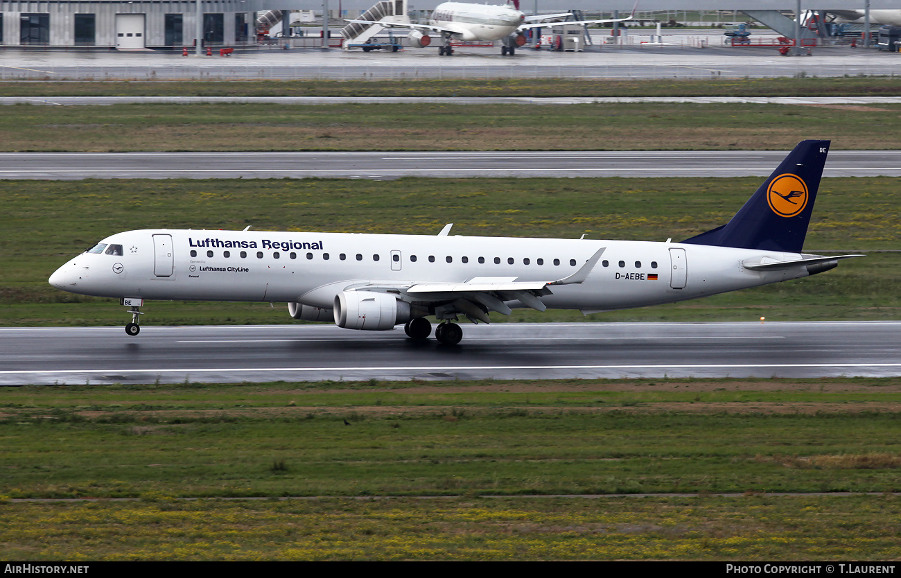 Aircraft Photo of D-AEBE | Embraer 195LR (ERJ-190-200LR) | Lufthansa Regional | AirHistory.net #440479