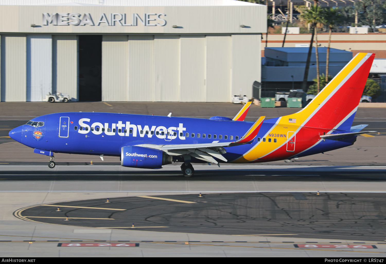 Aircraft Photo of N938WN | Boeing 737-7H4 | Southwest Airlines | AirHistory.net #440484