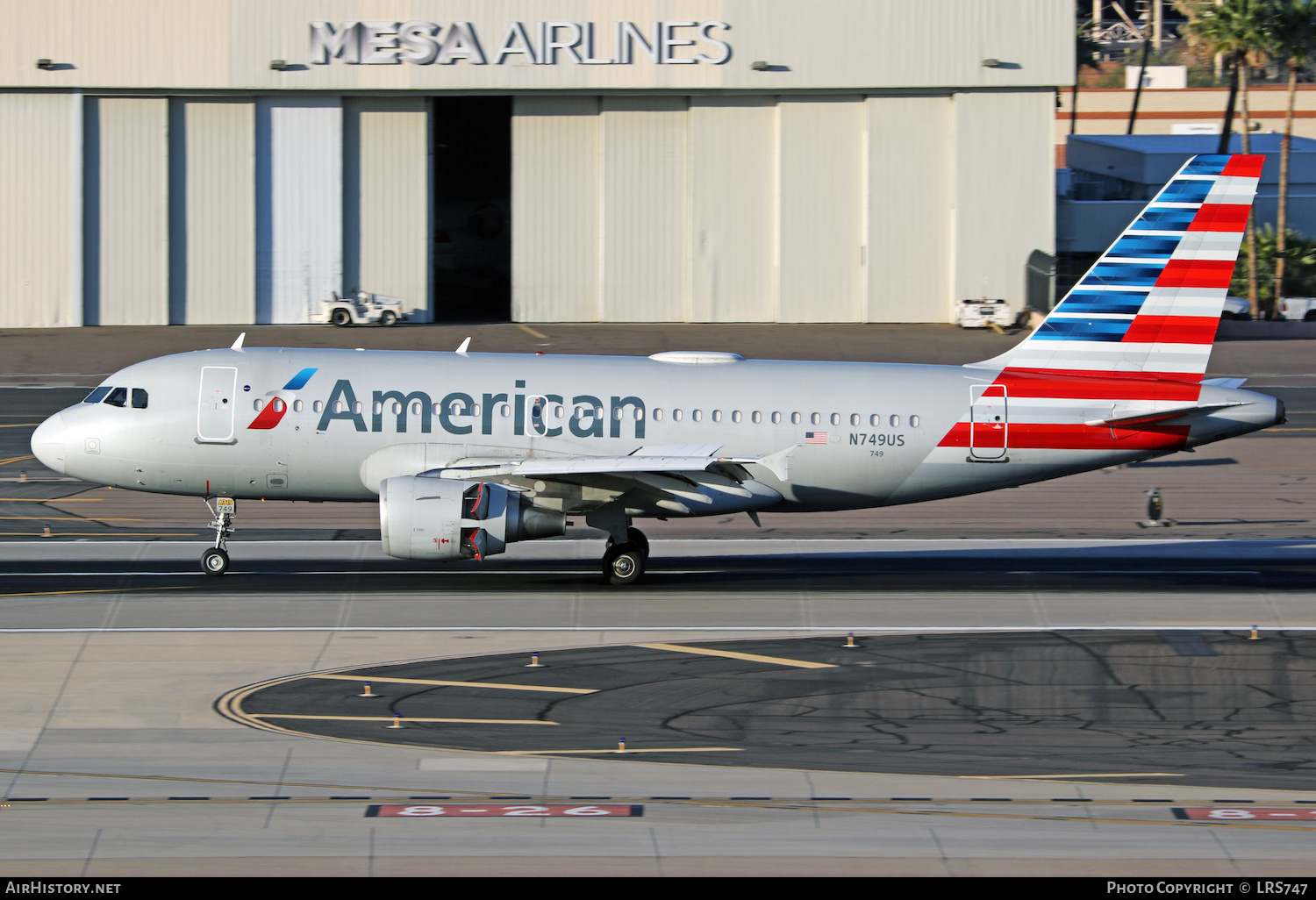Aircraft Photo of N749US | Airbus A319-112 | American Airlines | AirHistory.net #440491
