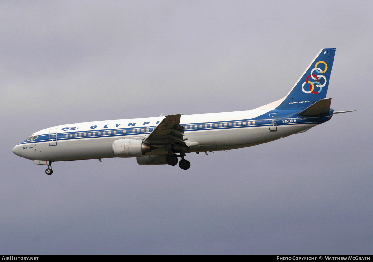 Aircraft Photo of SX-BKA | Boeing 737-484 | Olympic | AirHistory.net #440532