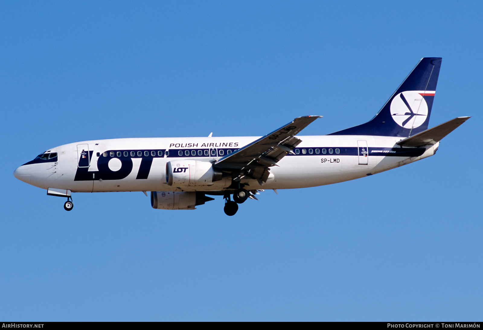 Aircraft Photo of SP-LMD | Boeing 737-36N | LOT Polish Airlines - Polskie Linie Lotnicze | AirHistory.net #440538