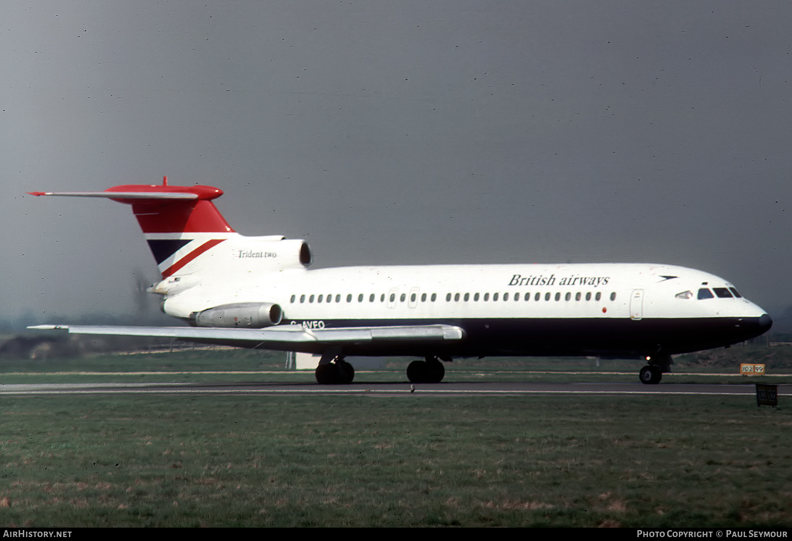 Aircraft Photo of G-AVFO | Hawker Siddeley HS-121 Trident 2E | British Airways | AirHistory.net #440605