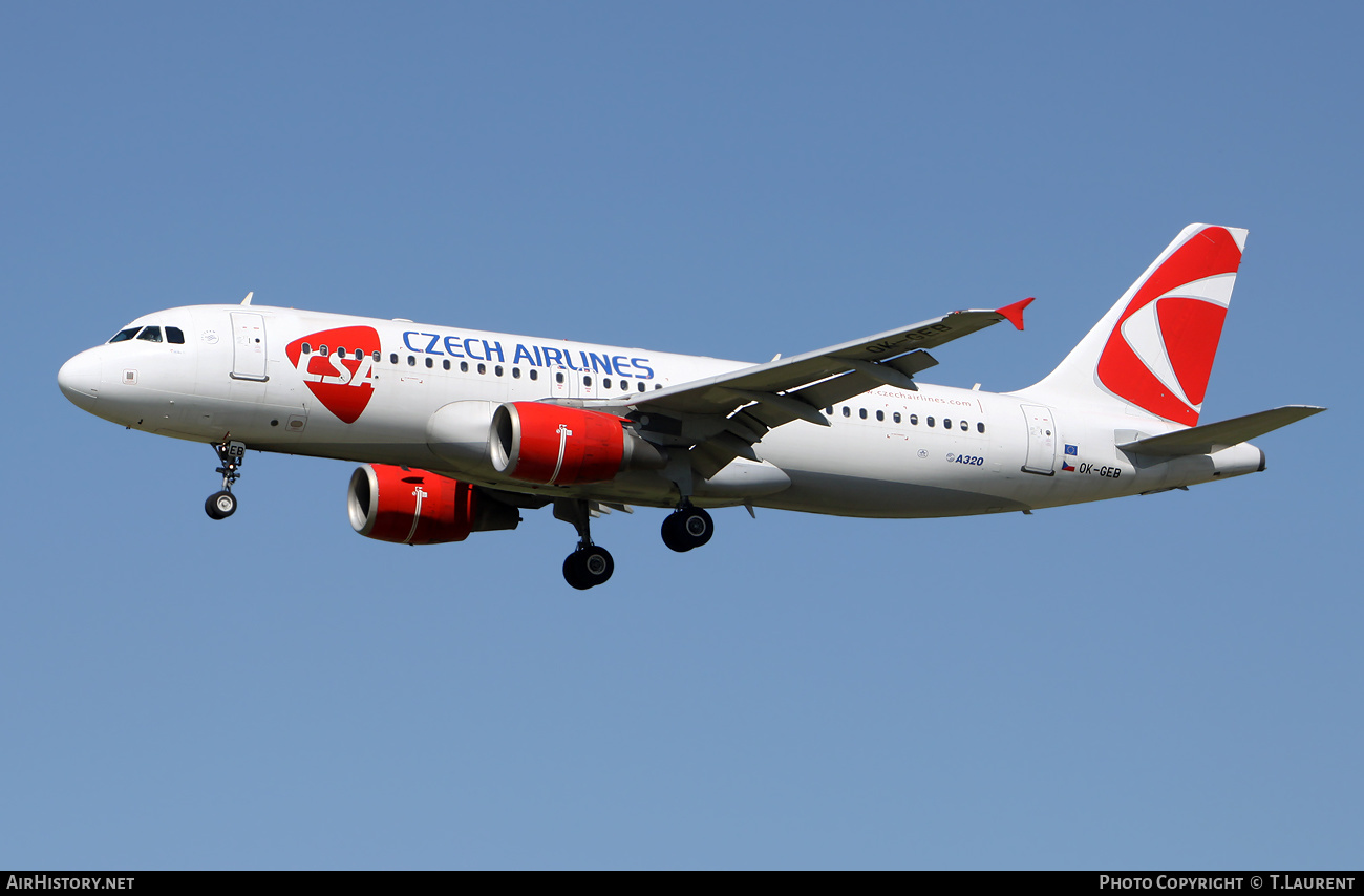 Aircraft Photo of OK-GEB | Airbus A320-214 | ČSA - Czech Airlines | AirHistory.net #440616