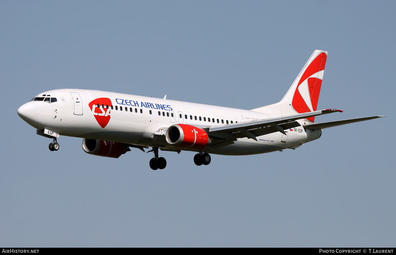 Aircraft Photo of OK-EGP | Boeing 737-45S | ČSA - Czech Airlines | AirHistory.net #440630