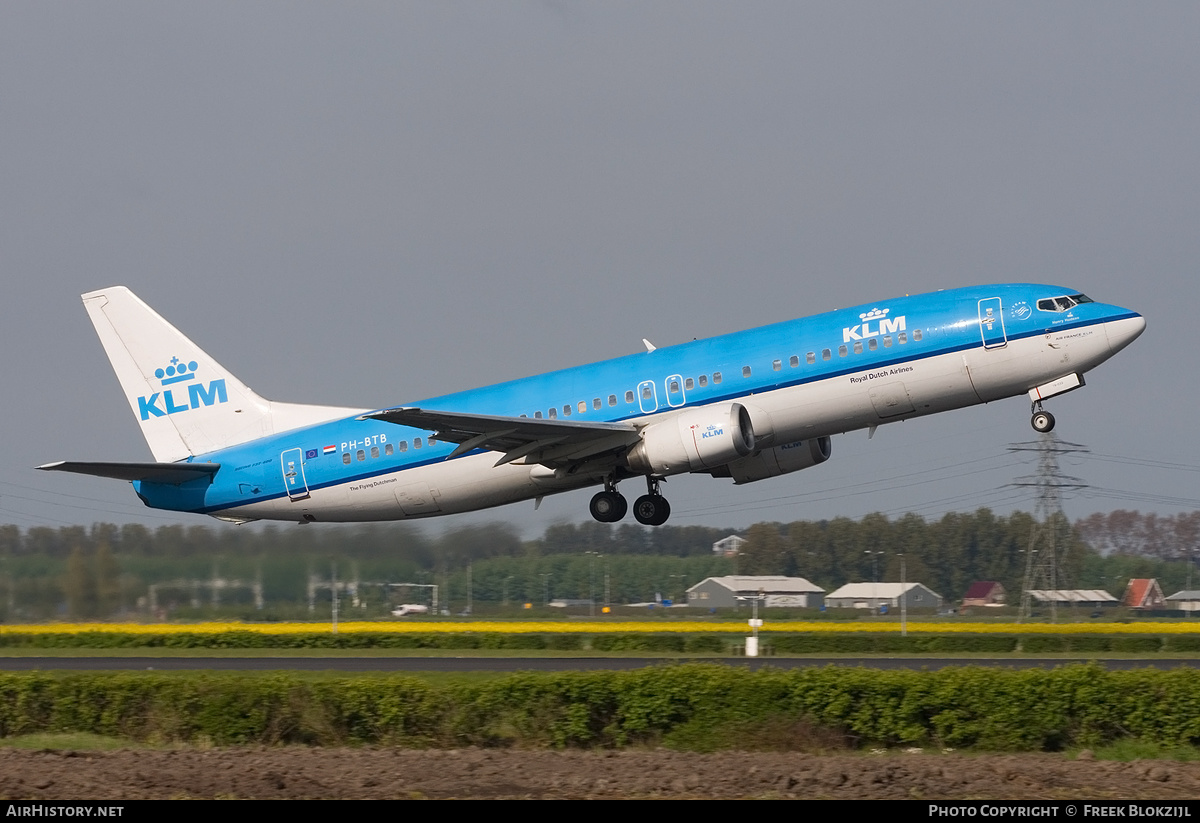 Aircraft Photo of PH-BTB | Boeing 737-406 | KLM - Royal Dutch Airlines | AirHistory.net #440732