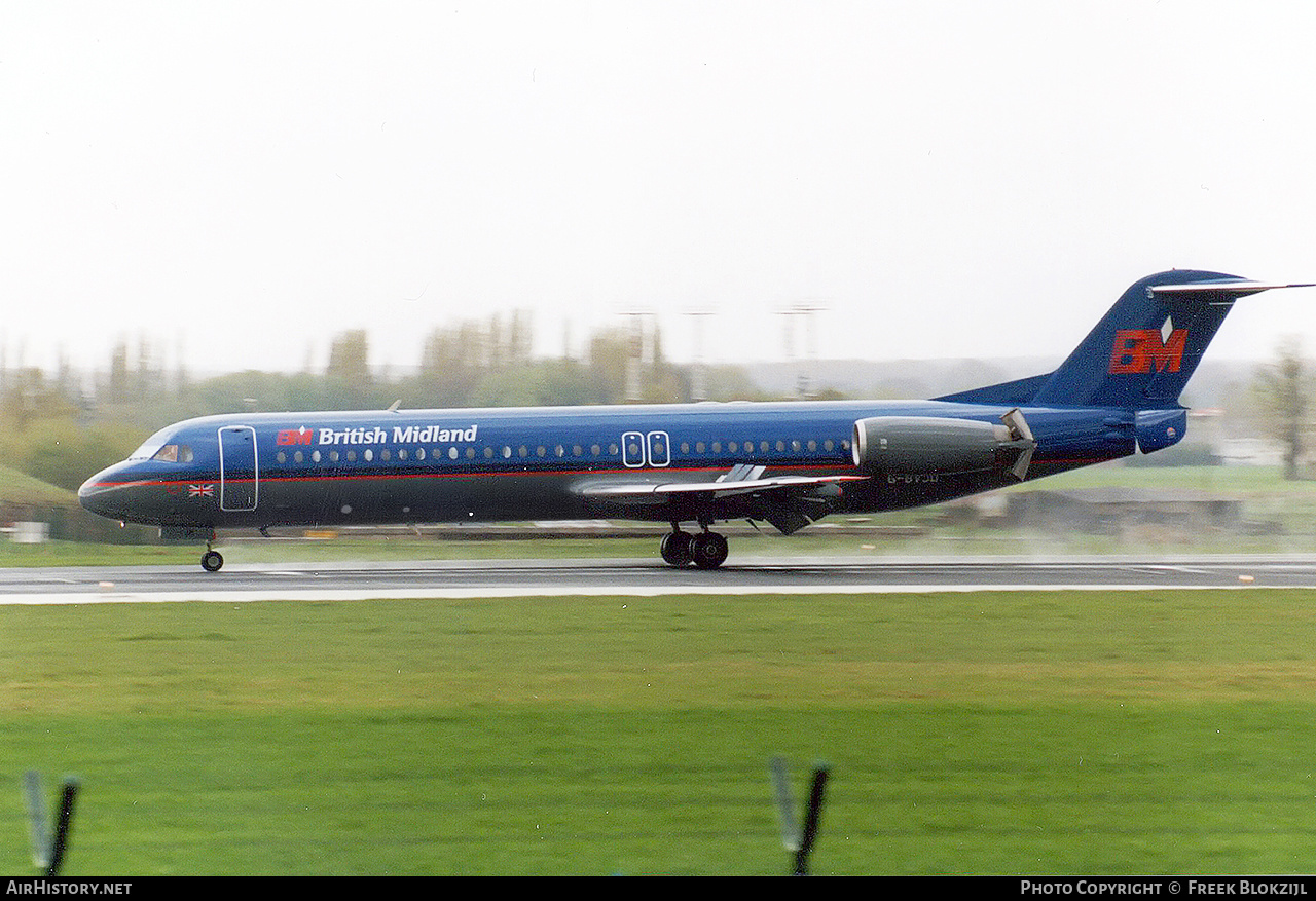 Aircraft Photo of G-BVJD | Fokker 100 (F28-0100) | British Midland Airways - BMA | AirHistory.net #440761