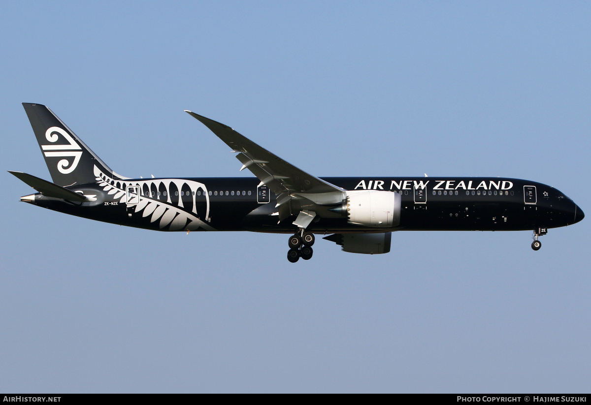 Aircraft Photo of ZK-NZE | Boeing 787-9 Dreamliner | Air New Zealand | AirHistory.net #440779