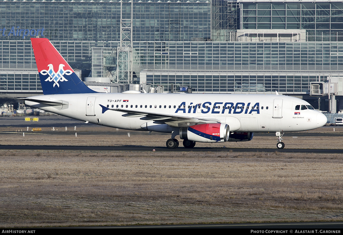 Aircraft Photo of YU-APF | Airbus A319-131 | Air Serbia | AirHistory.net #440796