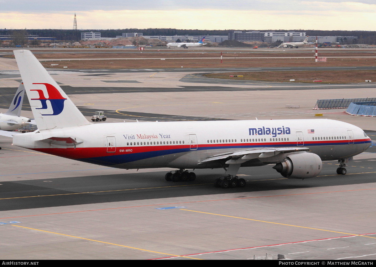 Aircraft Photo of 9M-MRO | Boeing 777-2H6/ER | Malaysia Airlines | AirHistory.net #440807