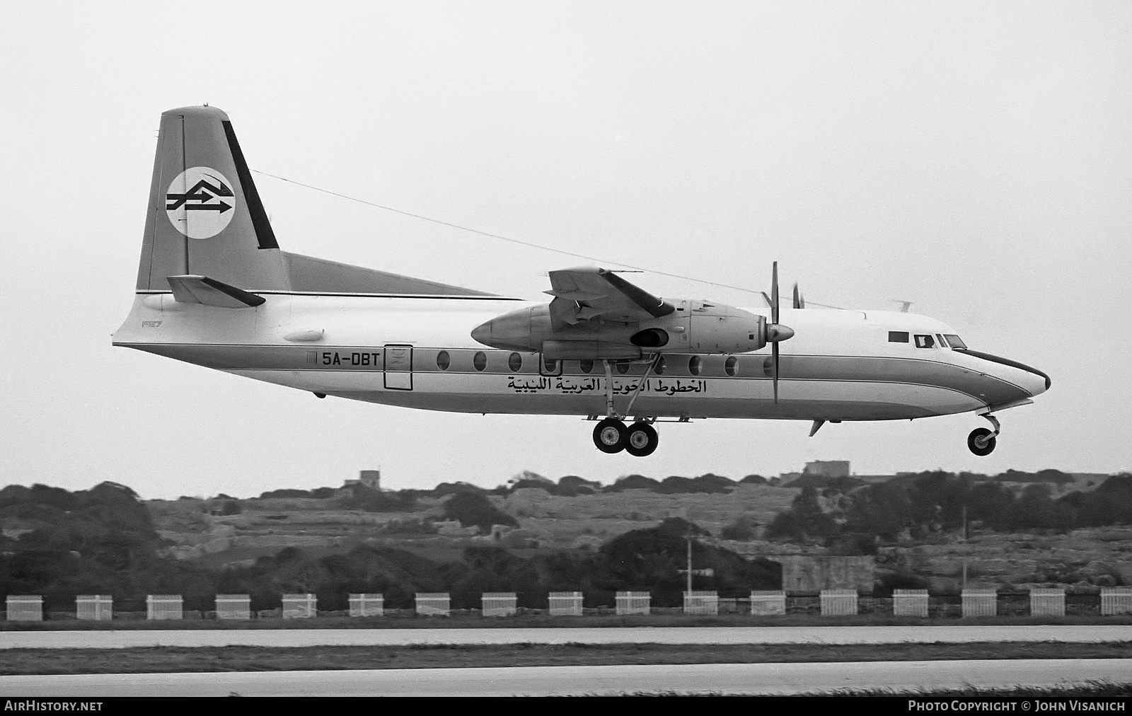 Aircraft Photo of 5A-DBT | Fokker F27-600 Friendship | Libyan Arab Airlines | AirHistory.net #440866