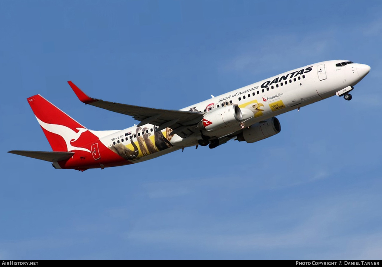 Aircraft Photo of VH-VZD | Boeing 737-838 | Qantas | AirHistory.net #440905