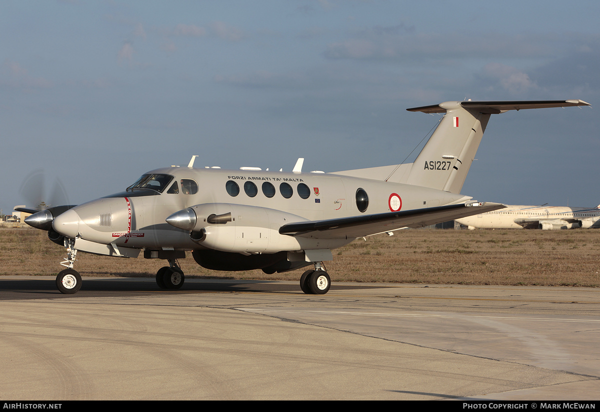 Aircraft Photo of AS1227 | Hawker Beechcraft B200 King Air | Malta - Air Force | AirHistory.net #440908