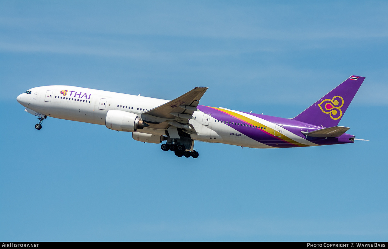 Aircraft Photo of HS-TJU | Boeing 777-2D7/ER | Thai Airways International | AirHistory.net #440920