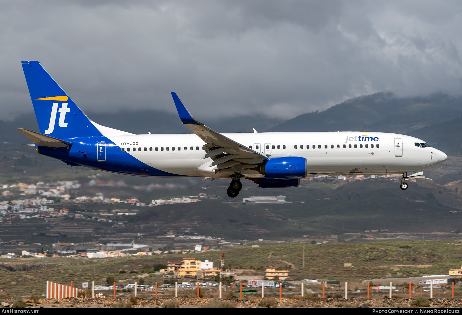 Aircraft Photo of OY-JZO | Boeing 737-8U3 | Jettime | AirHistory.net #440925