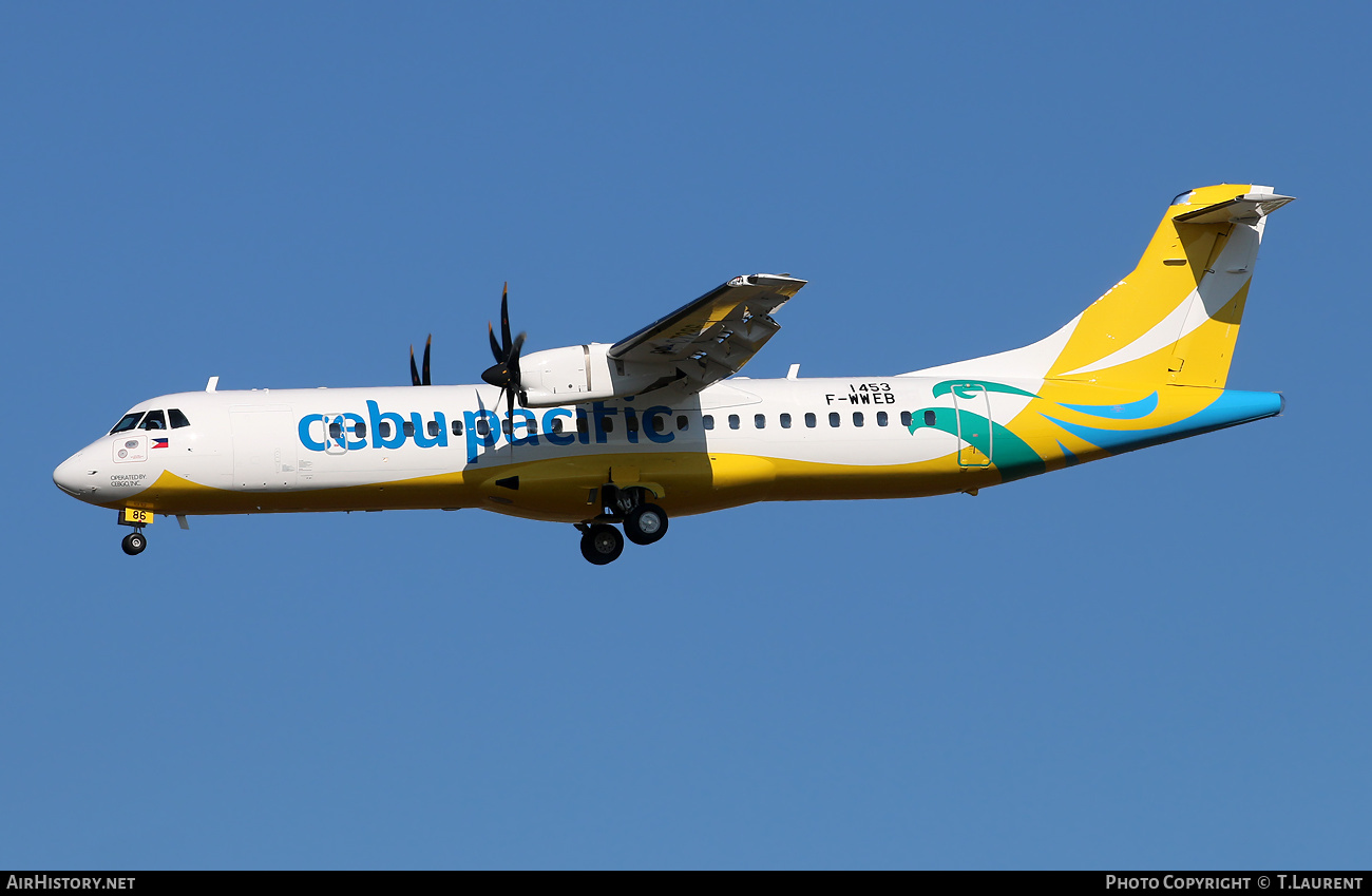 Aircraft Photo of F-WWEB | ATR ATR-72-600 (ATR-72-212A) | Cebu Pacific Air | AirHistory.net #440931