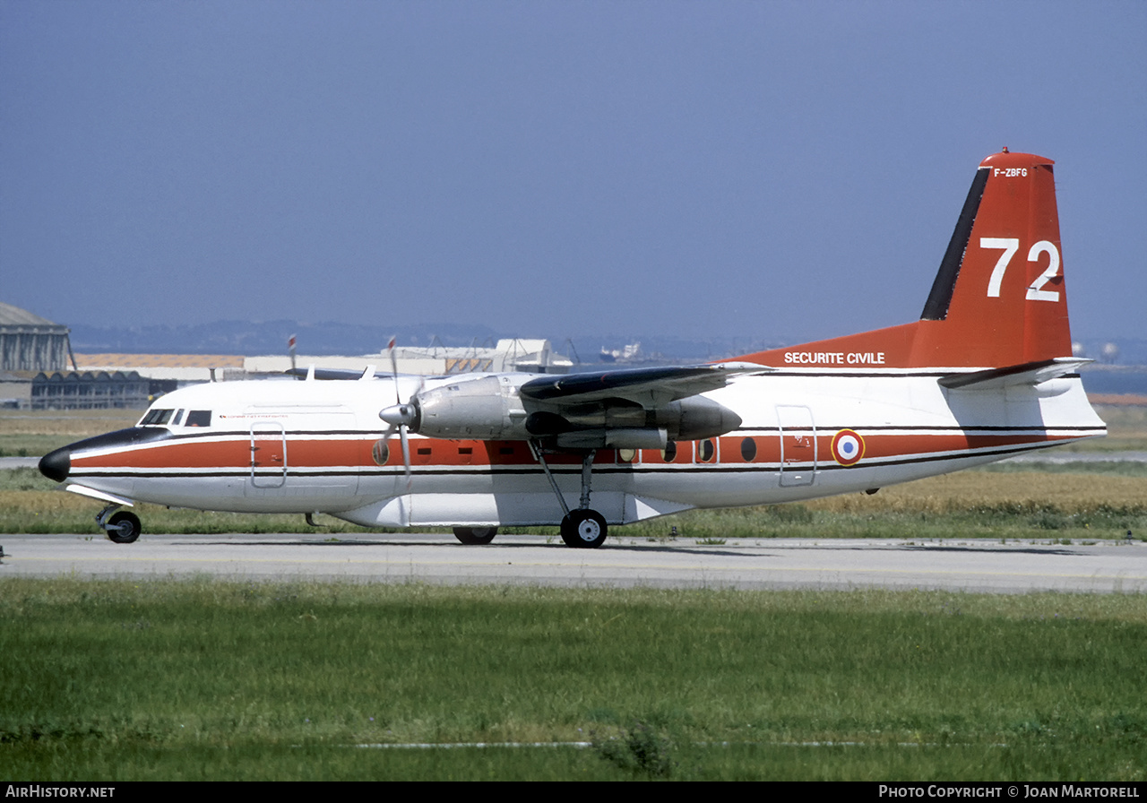 Aircraft Photo of F-ZBFG | Fokker F27-600 Friendship | Sécurité Civile | AirHistory.net #440938