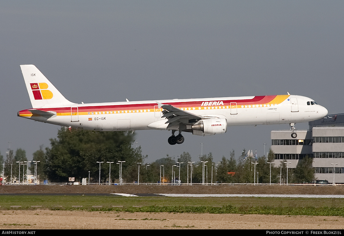 Aircraft Photo of EC-IGK | Airbus A321-213 | Iberia | AirHistory.net #440948