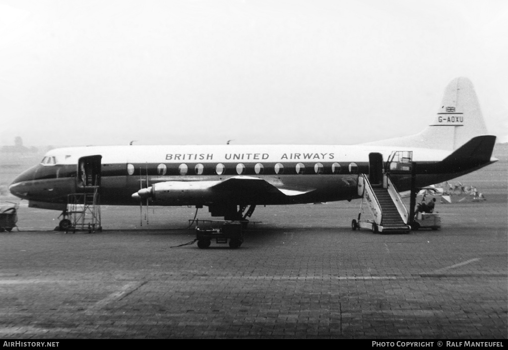 Aircraft Photo of G-AOXU | Vickers 804 Viscount | British United Airways - BUA | AirHistory.net #440988