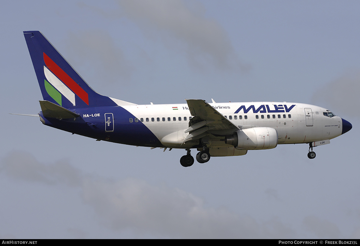 Aircraft Photo of HA-LOE | Boeing 737-6Q8 | Malév - Hungarian Airlines | AirHistory.net #441004