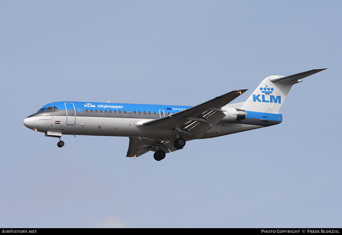 Aircraft Photo of PH-KZP | Fokker 70 (F28-0070) | KLM Cityhopper | AirHistory.net #441037
