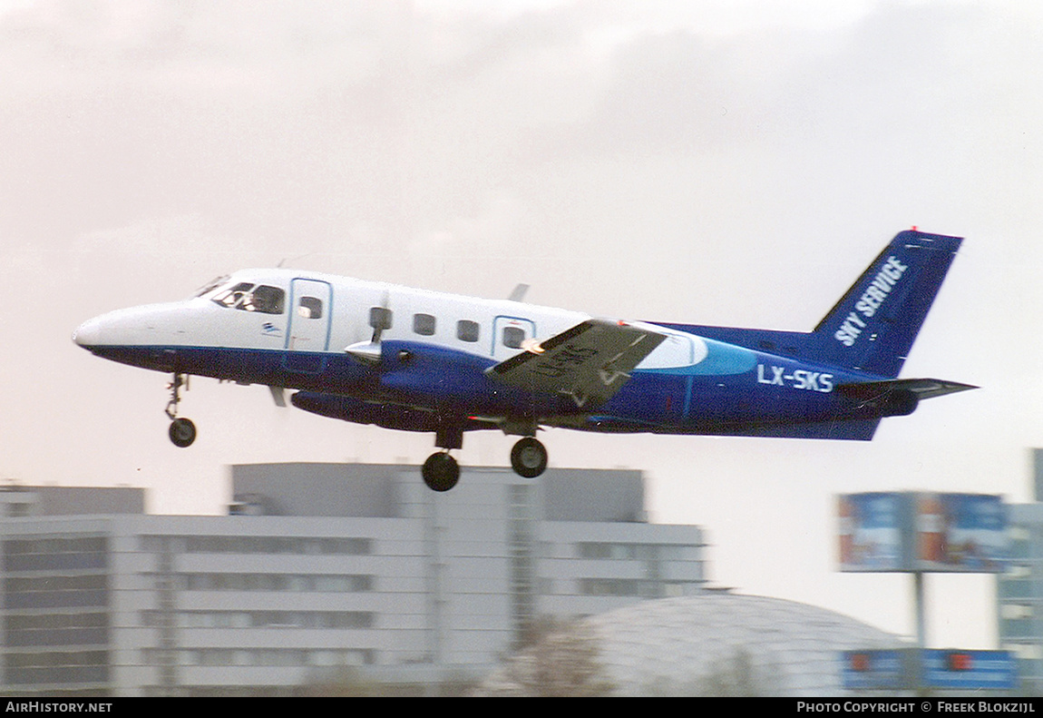 Aircraft Photo of LX-SKS | Embraer EMB-110P1 Bandeirante | Sky Service | AirHistory.net #441038