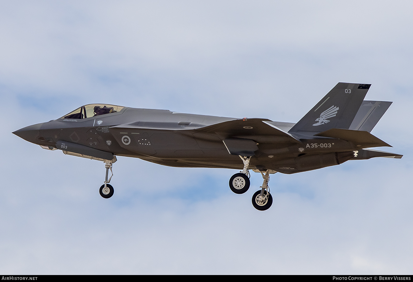 Aircraft Photo of A35-003 / 15-5211 | Lockheed Martin F-35A Lightning II | Australia - Air Force | AirHistory.net #441069