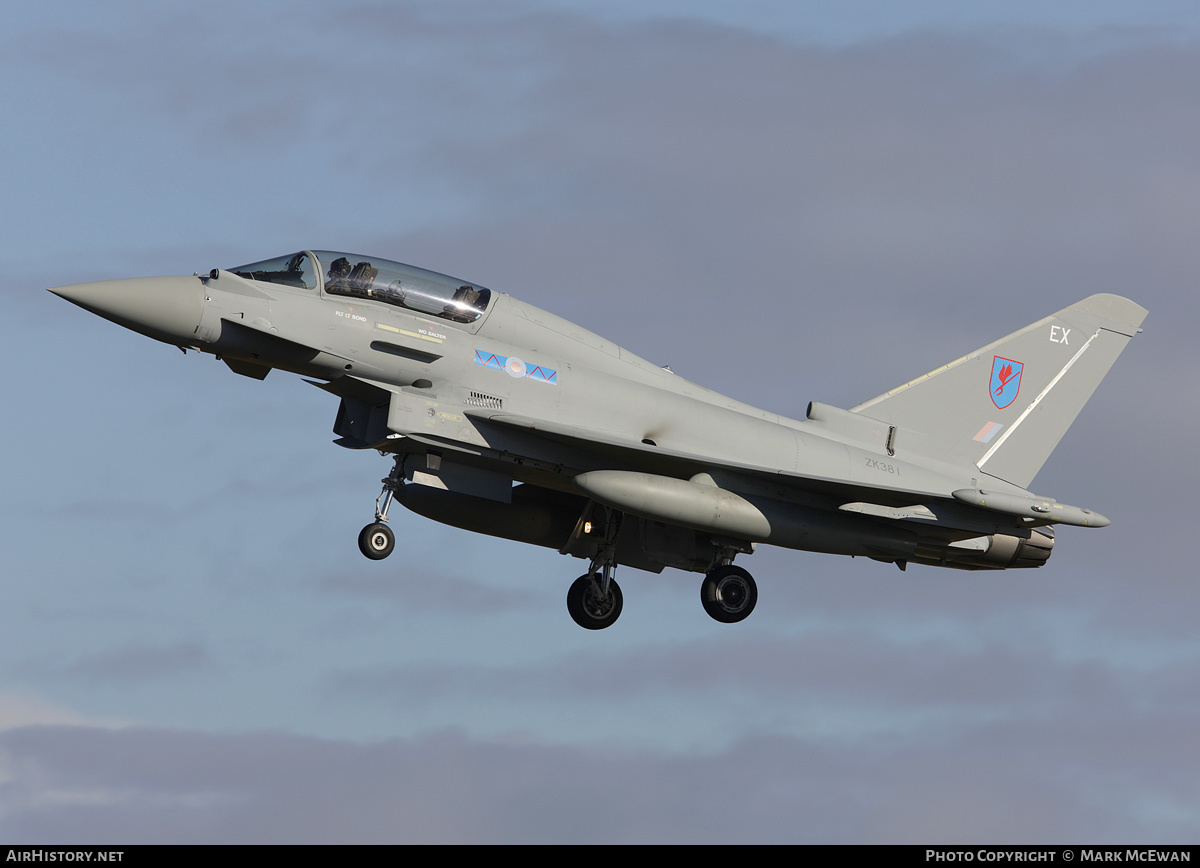 Aircraft Photo of ZK381 | Eurofighter EF-2000 Typhoon T3 | UK - Air Force | AirHistory.net #441099
