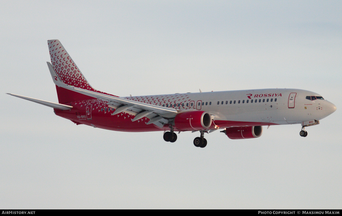 Aircraft Photo of VQ-BVU | Boeing 737-8LJ | Rossiya - Russian Airlines | AirHistory.net #441115