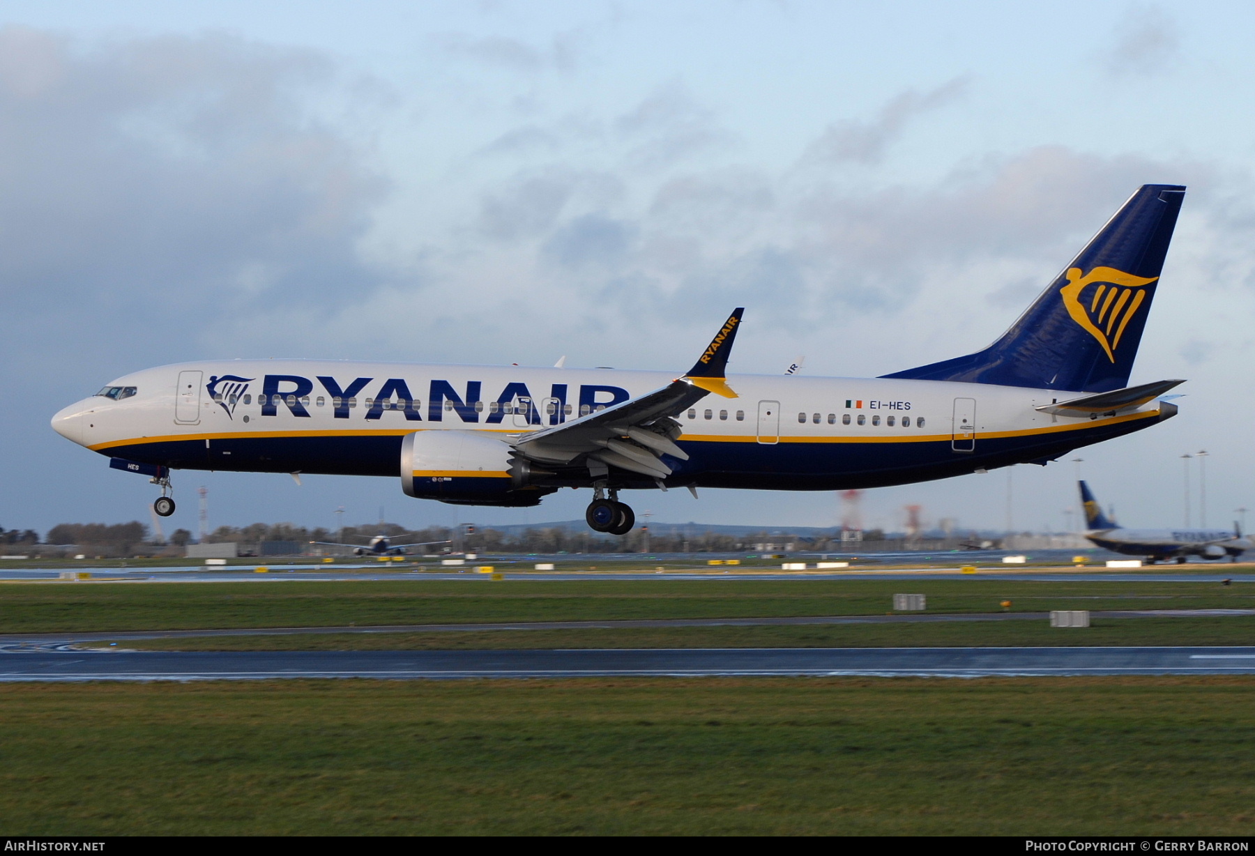 Aircraft Photo of EI-HES | Boeing 737-8200 Max 200 | Ryanair | AirHistory.net #441140