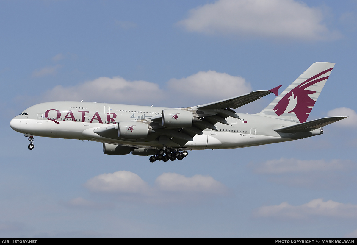 Aircraft Photo of A7-APA | Airbus A380-861 | Qatar Airways | AirHistory.net #441262