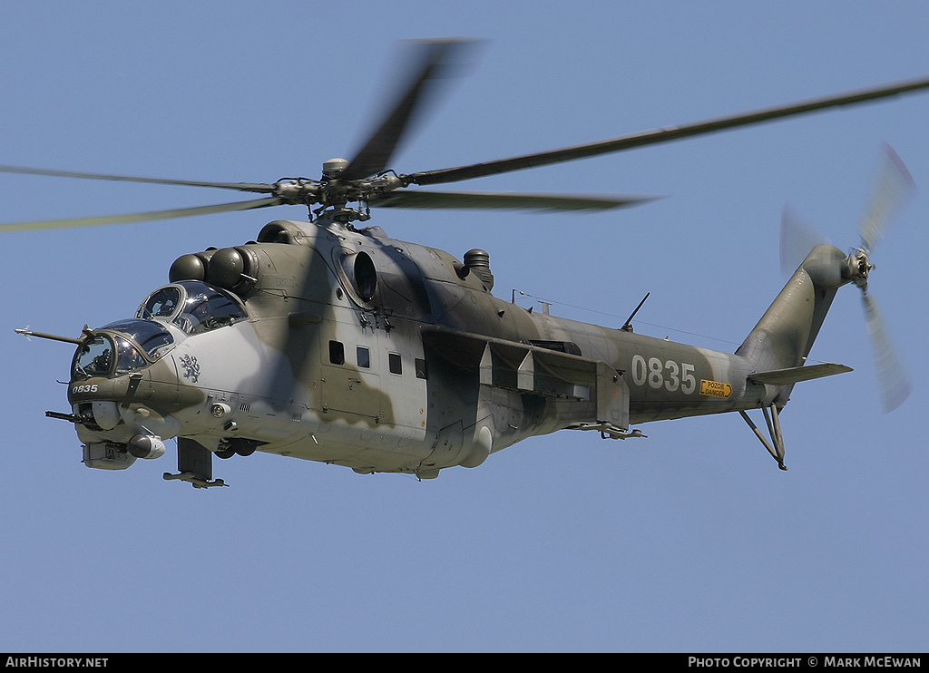 Aircraft Photo of 0835 | Mil Mi-24V | Czechia - Air Force | AirHistory.net #441263