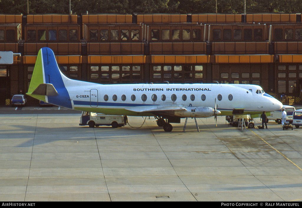 Aircraft Photo of G-CSZA | Vickers 807 Viscount | Southern International Air Transport | AirHistory.net #441264